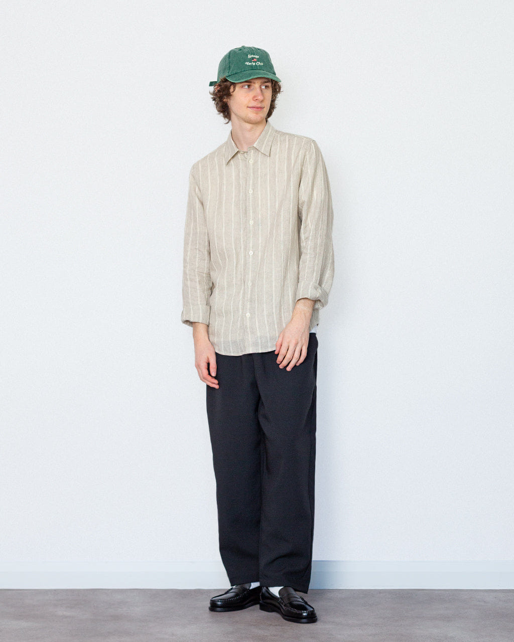NN07 Enzo Shirt 5728 - Oat Stripe