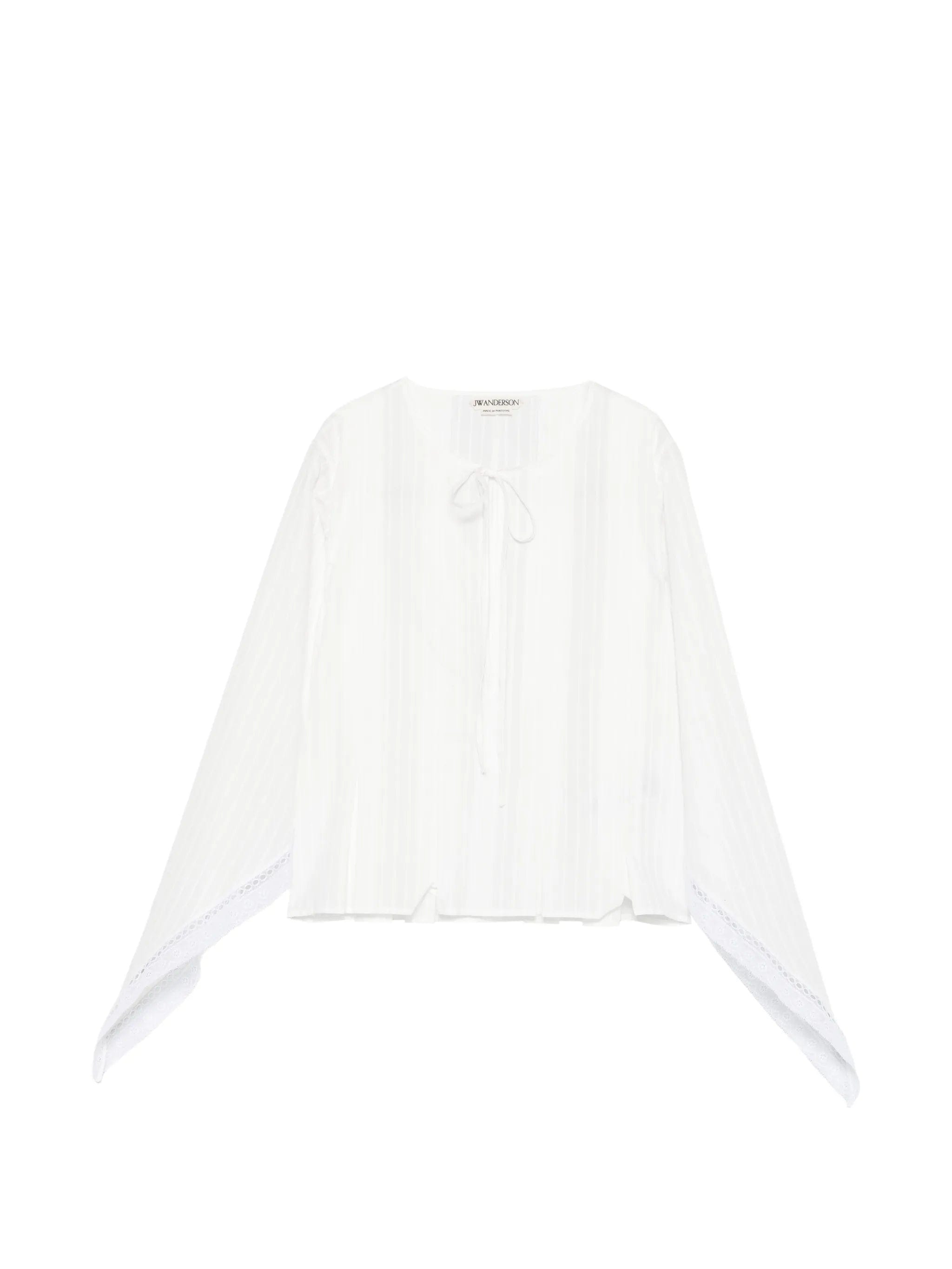 JW Anderson draped lace - trim top