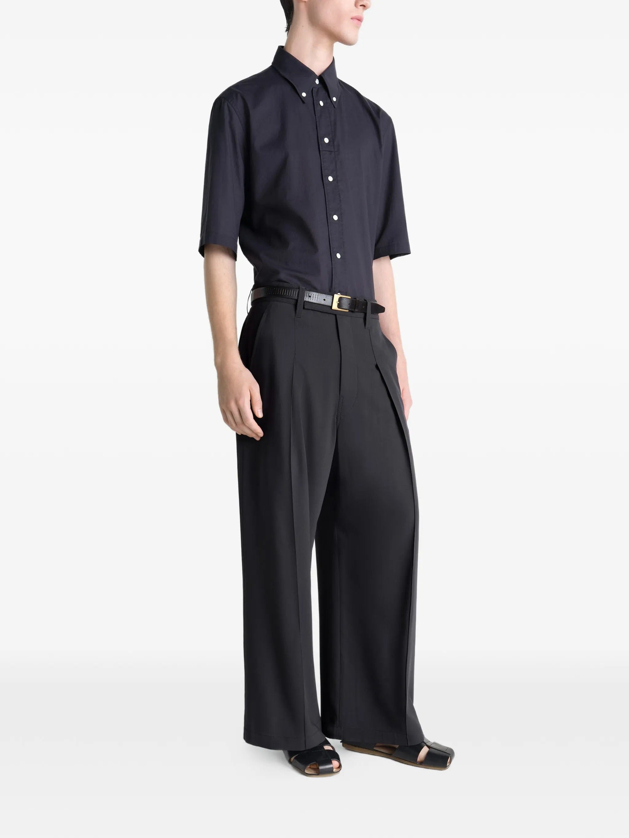 Lemaire button - down short - sleeves shirt