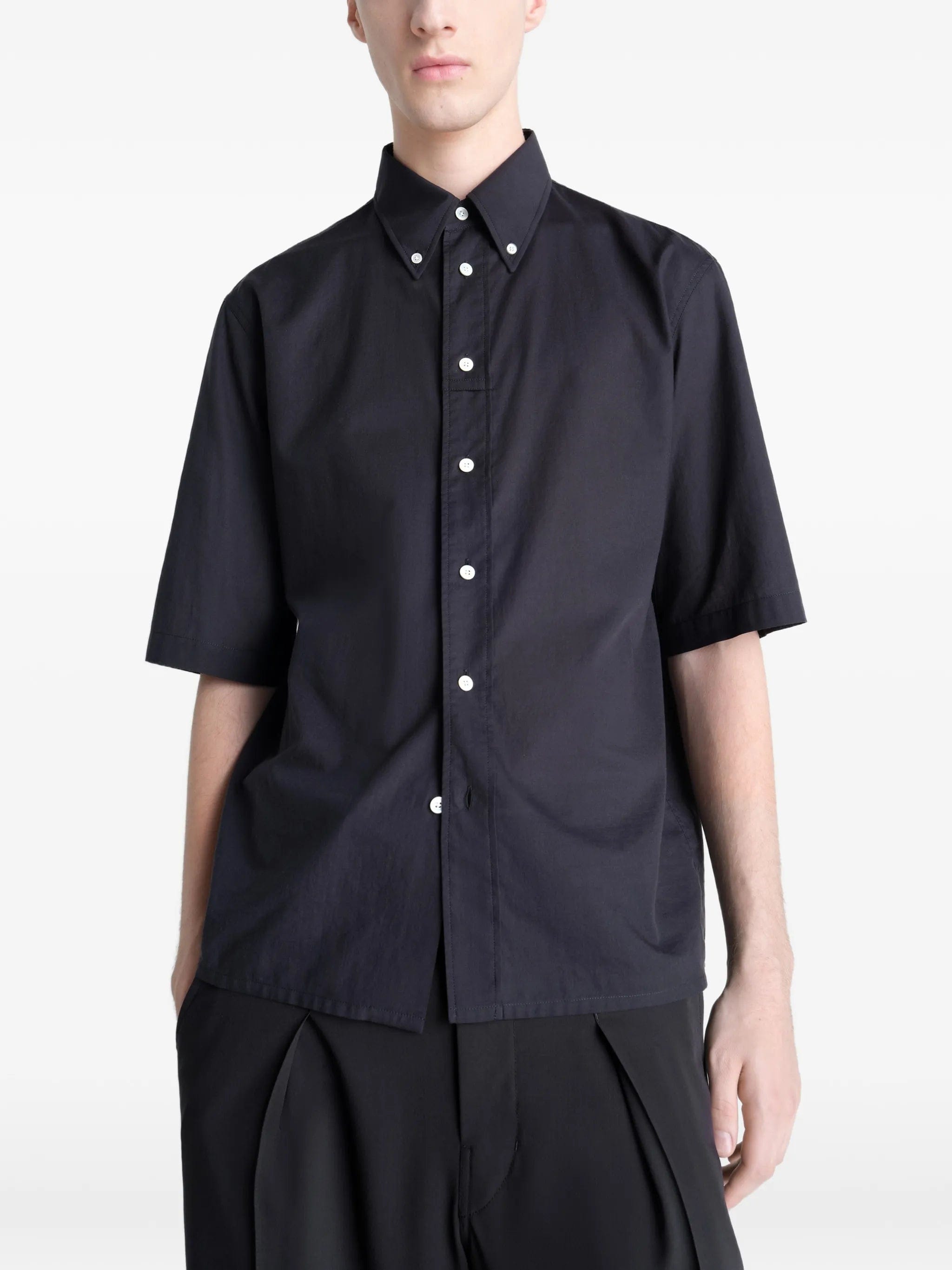 Lemaire button - down short - sleeves shirt