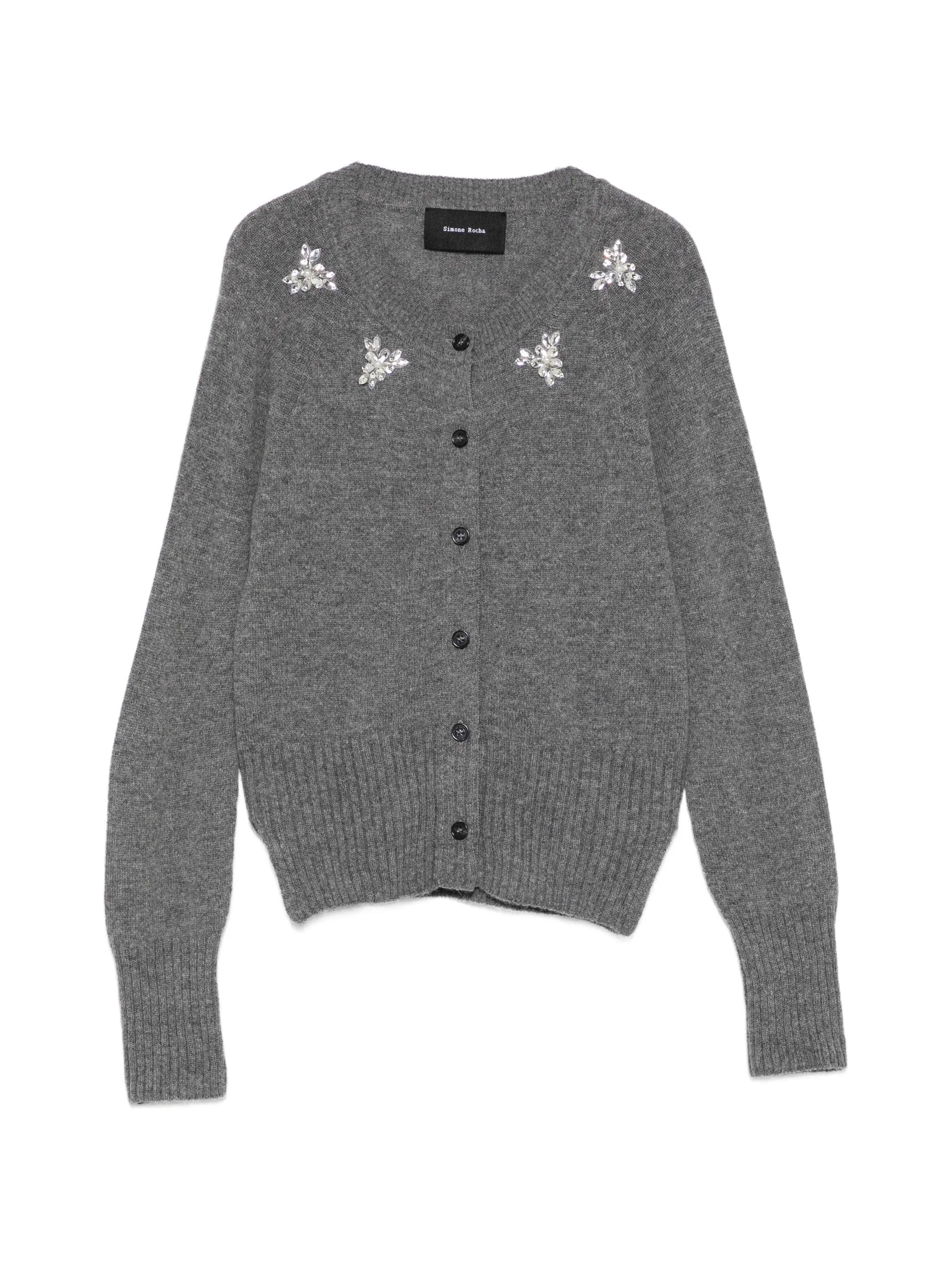 Simone Rocha crystal - embellished cashmere cardigan