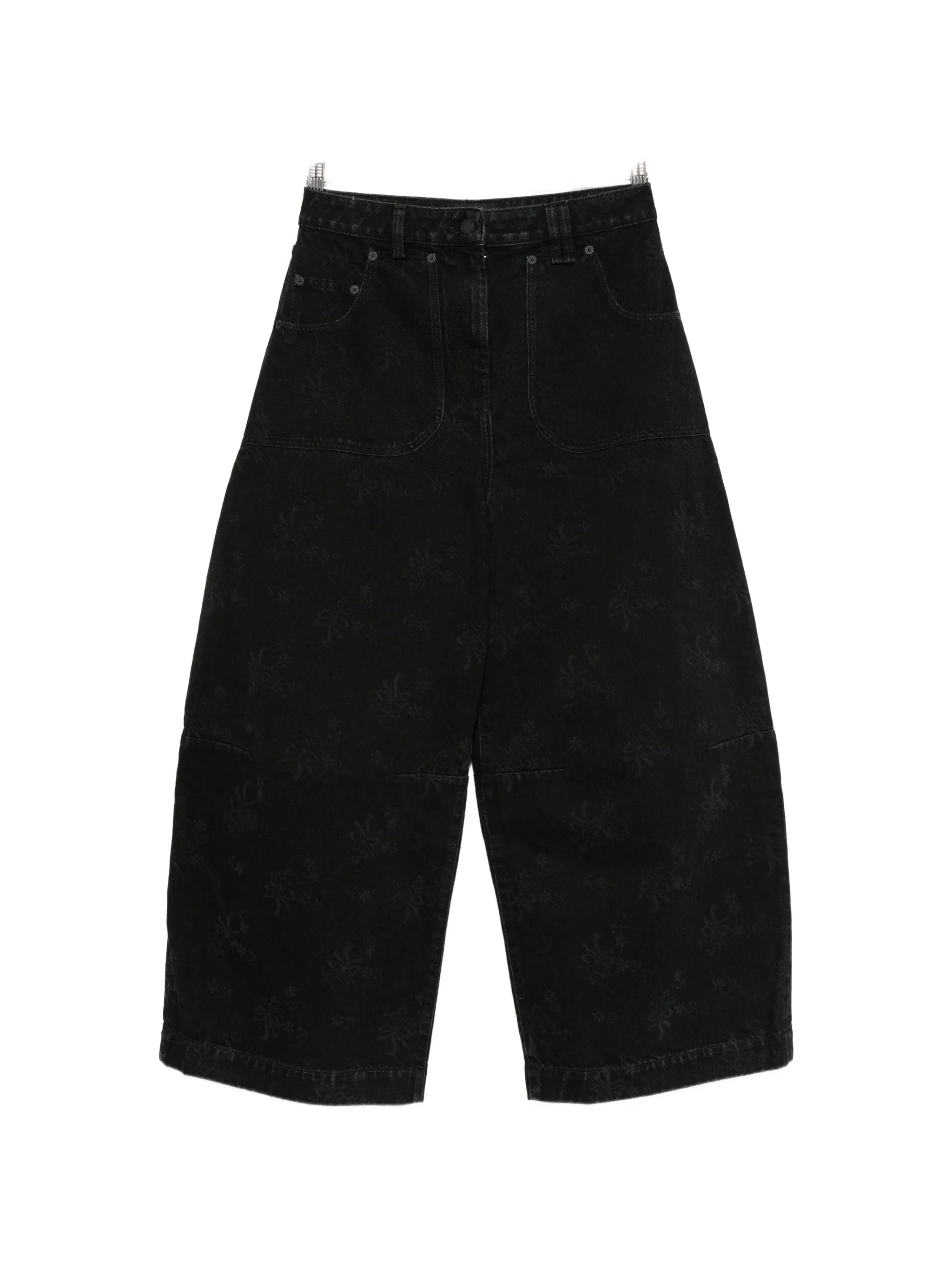 Simone Rocha logo - patch jeans