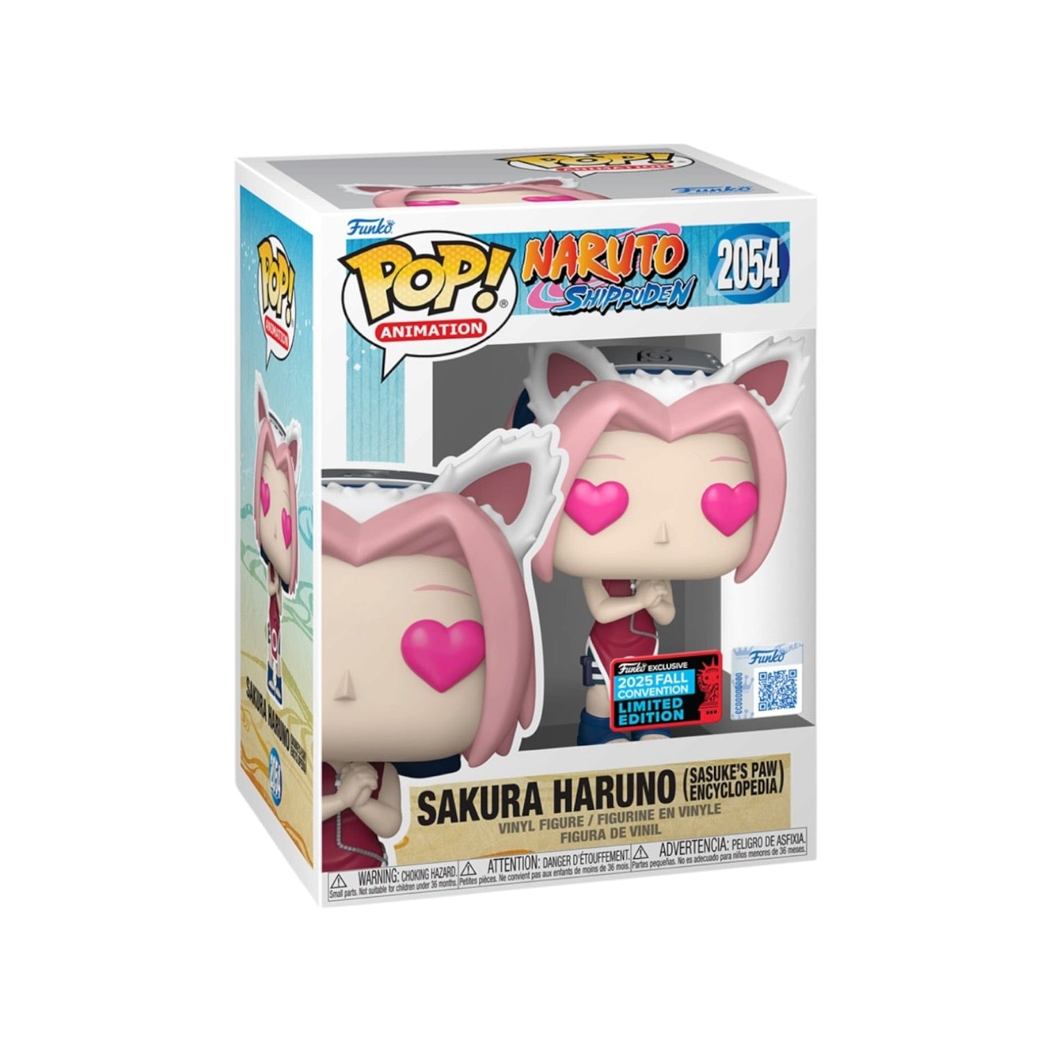 Funko Pop! Sakura Haruno (Sasuke's Paw Encyclopedia) #2054 Funko Pop! - Naruto: Shippuden - Fall Convention 2025 Exclusive