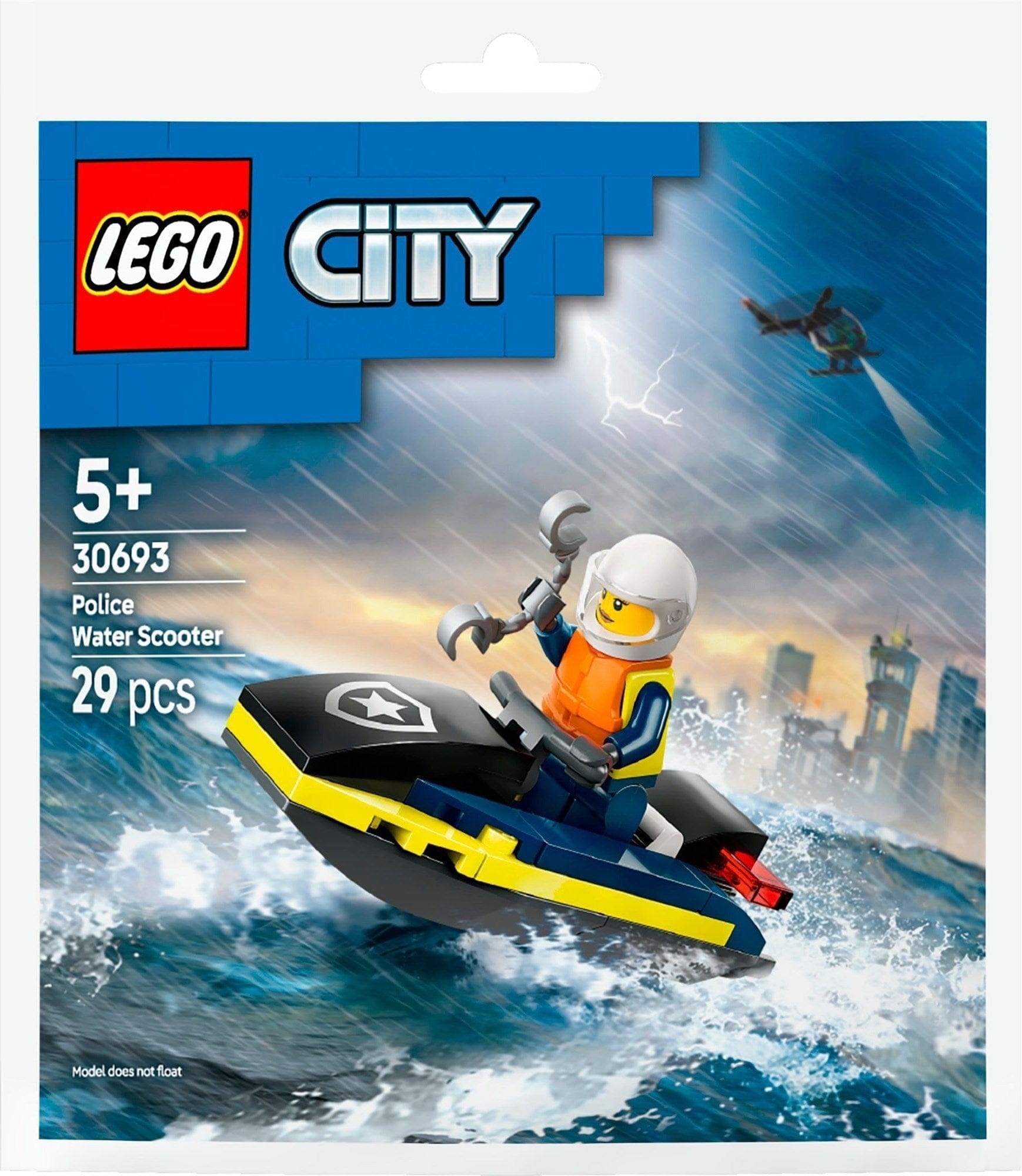 City Police Water Scooter paper bag 30693 - 1