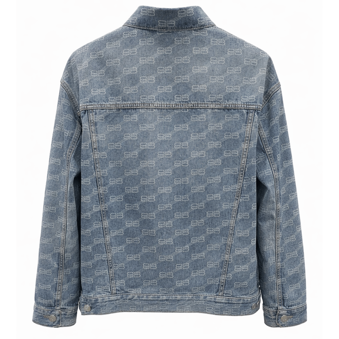 Balenciaga Apparel BALENCIAGA INDIGO RING DENIM JACKET BLUE