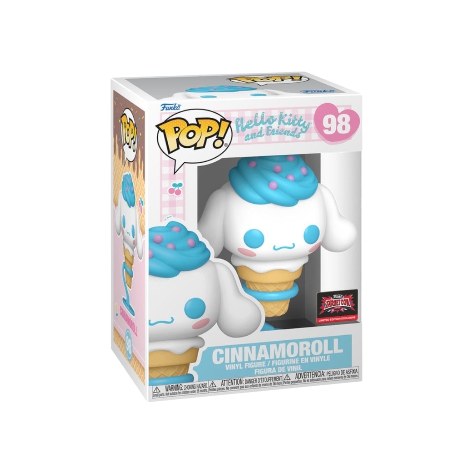 Hello Kitty Cinnamoroll #98 (Ice Cream Cone) Funko Pop! - Hello Kitty and Friends - Target Con 2024 Exclusive