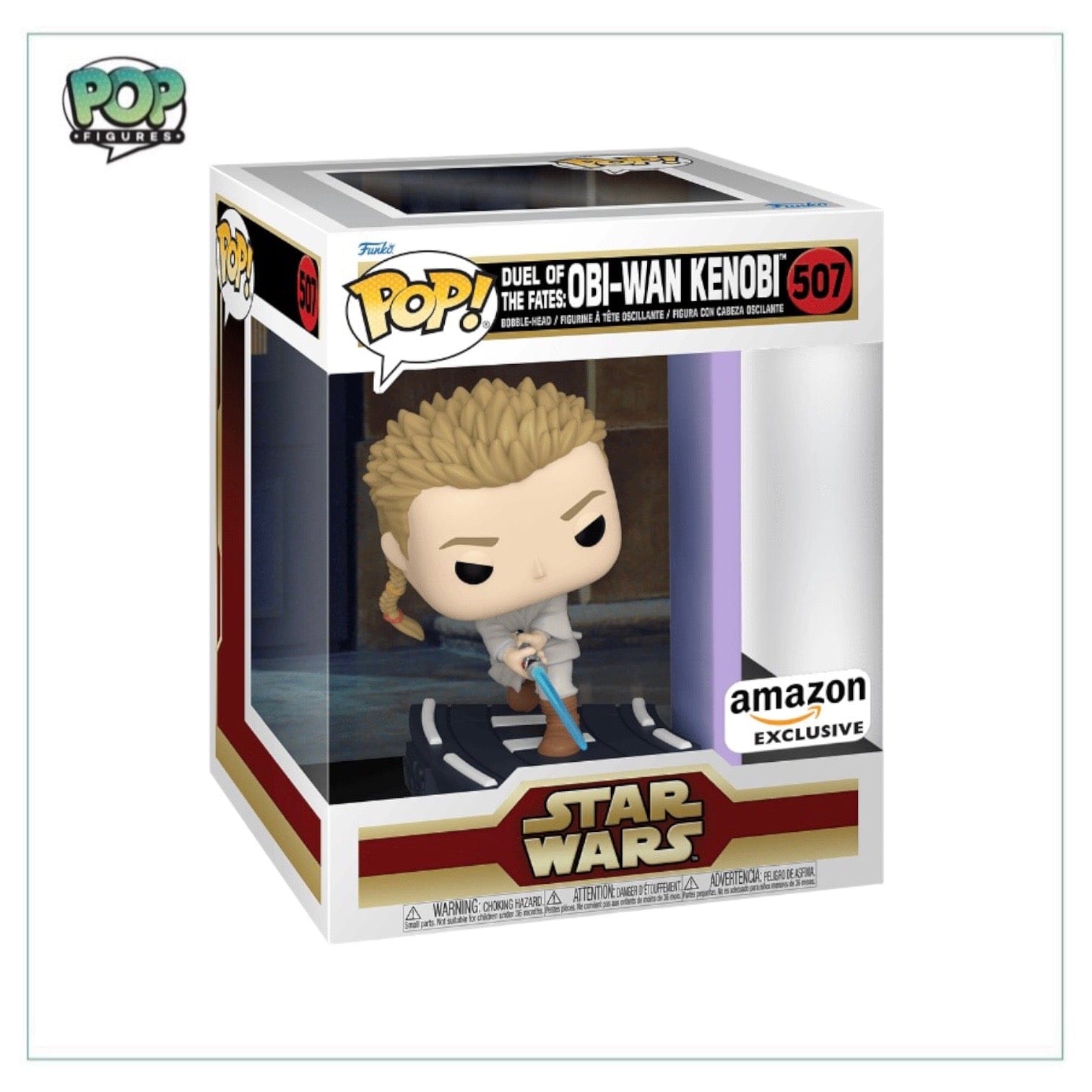 Funko Pop! Duel of The Fates: Obi - Wan Kenobi #507 Deluxe Funko Pop! - Star Wars - Amazon Exclusive