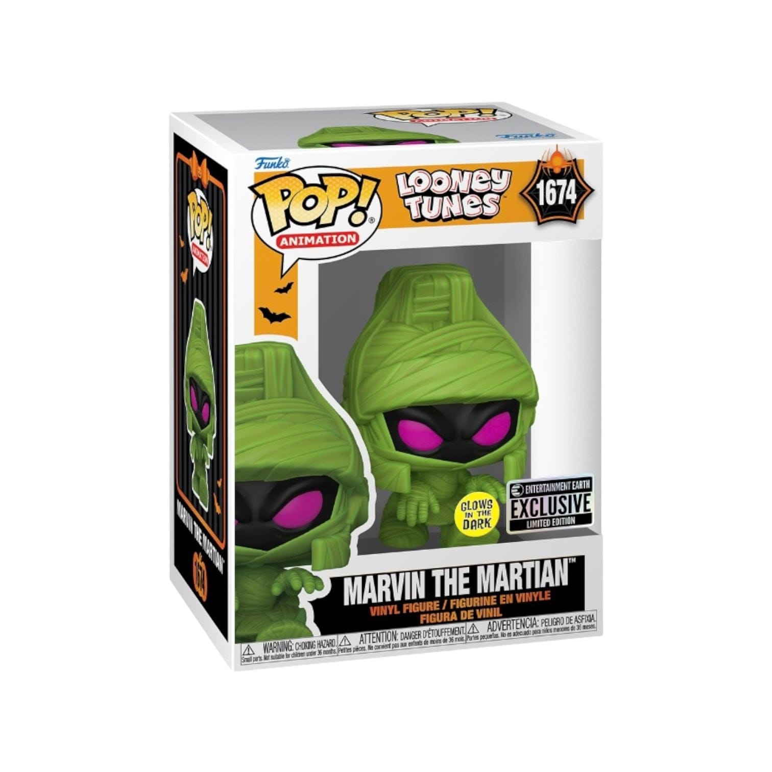 Entertainment Earth Marvin The Martian (Mummy) #1674 (Glows in the Dark) Funko Pop! - Looney Tunes - Entertainment Earth Exclusive