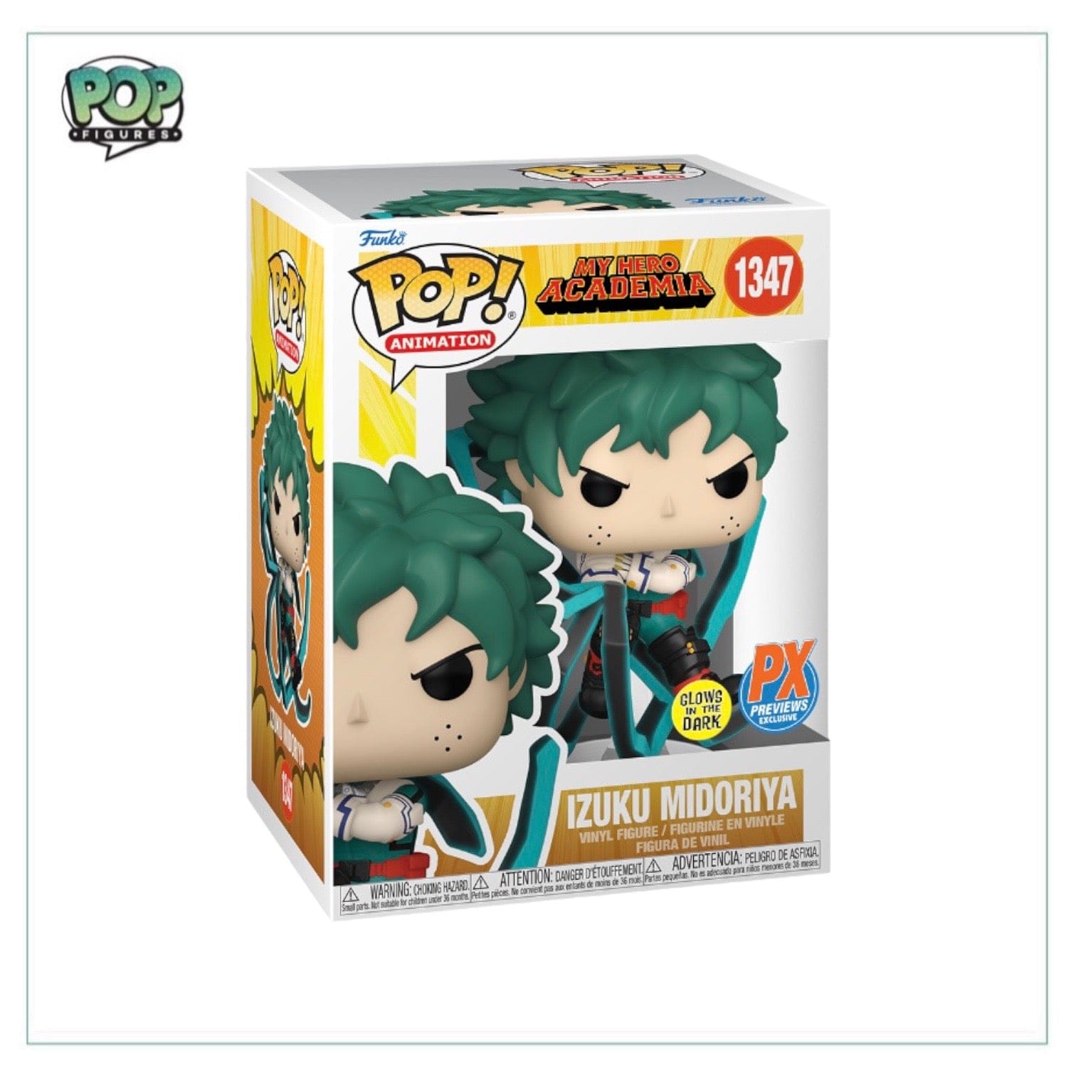 Funko Pop! Izuku Midoriya #1347 (Glows in the Dark) Funko Pop! - My Hero Academia - PX Previews Exclusive