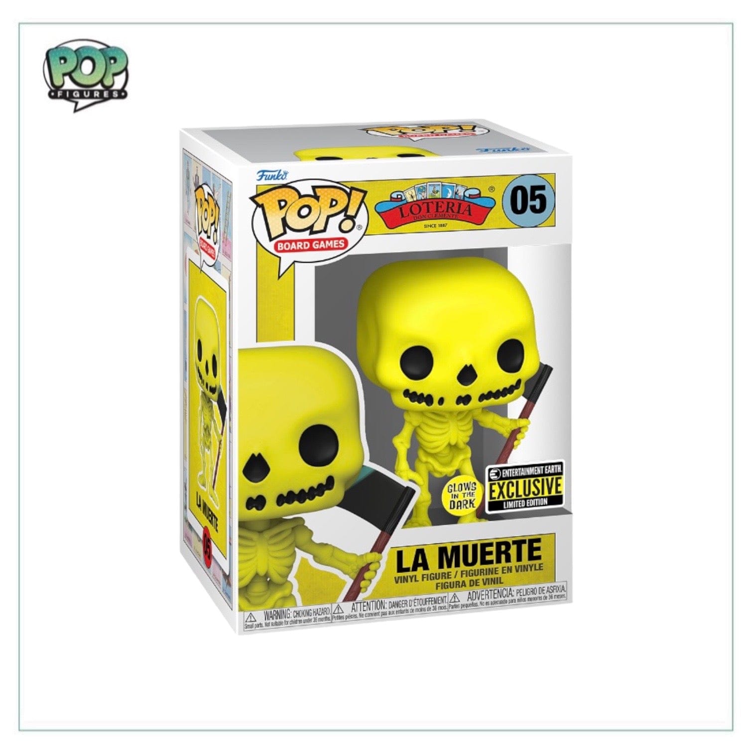 Entertainment Earth La Muerte #05 (Glows in the Dark) Funko Pop! - Loteria Don Clemente - Entertainment Earth Exclusive