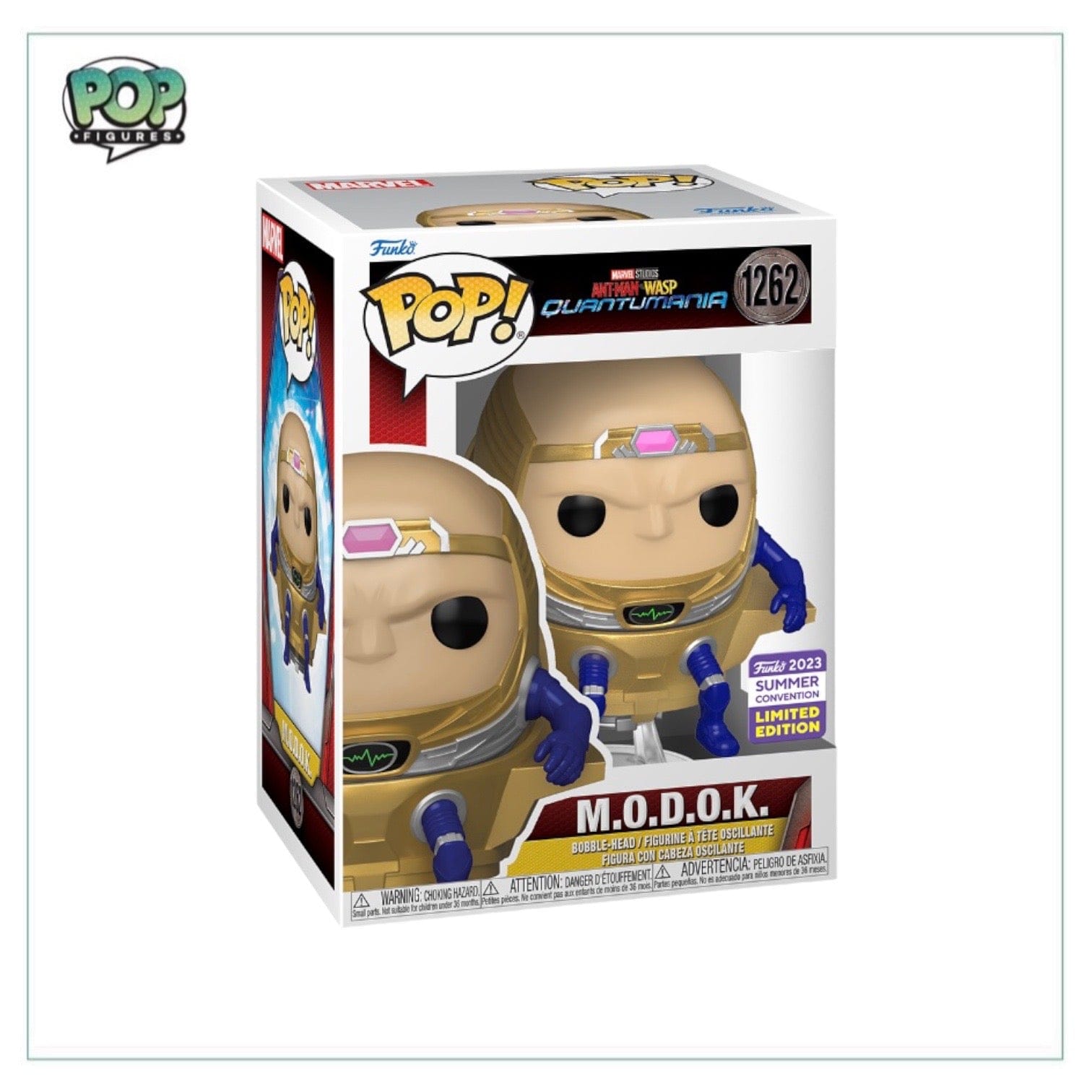 Funko Pop! M.O.D.O.K #1262 (Unmasked) Funko Pop! - Ant - Man & the Wasp Quantumania - SDCC 2023 Shared Exclusive