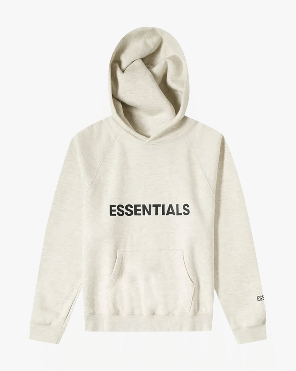 FOG ESSENTIALS SS20 SILICON APPLIQUE LOGO OATMEAL HOODIE