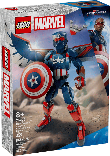 Super Heroes New Captain America Construction Figure 76296