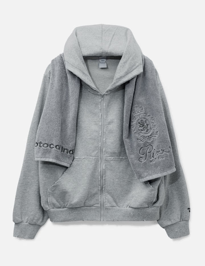 Protocol-Index Terry Towel Zip Hoodie
