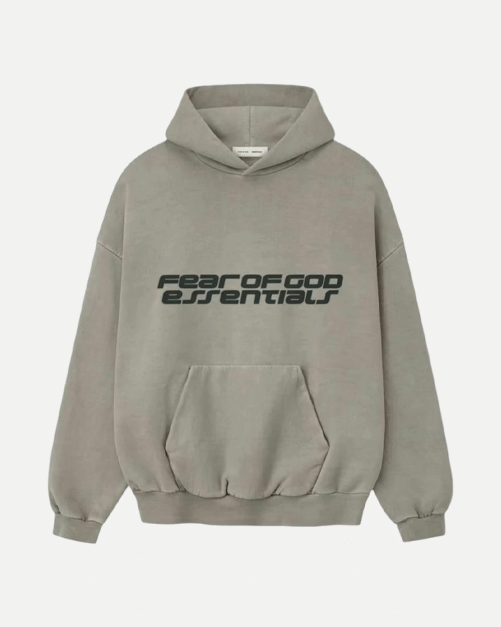 FOG ESSENTIALS SS26 HEAVY FLEECE 90S HOODIE SMOKE GREY