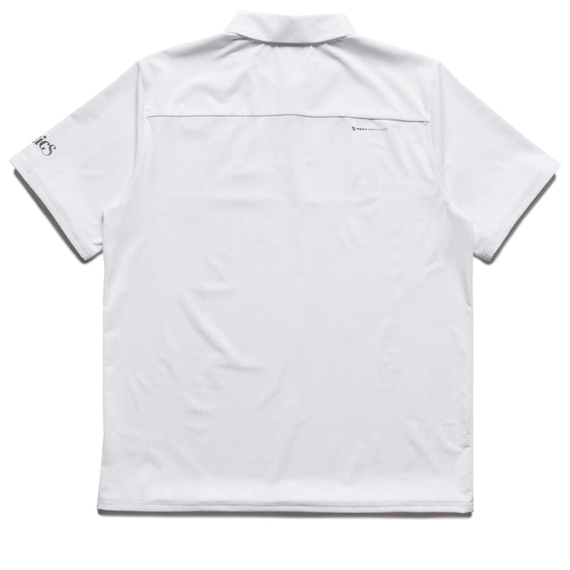 Malbon Golf Performance Mesh Paneled Polo - White