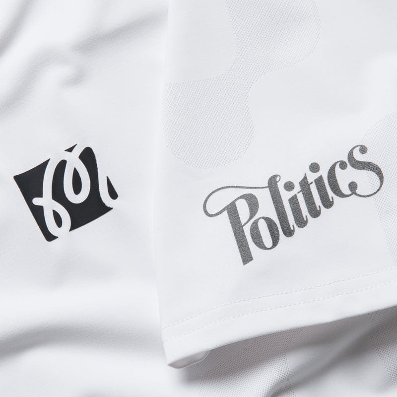 Malbon Golf Performance Mesh Paneled Polo - White