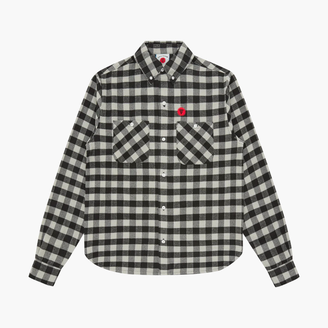 Icecream Check Shirt Grey Check