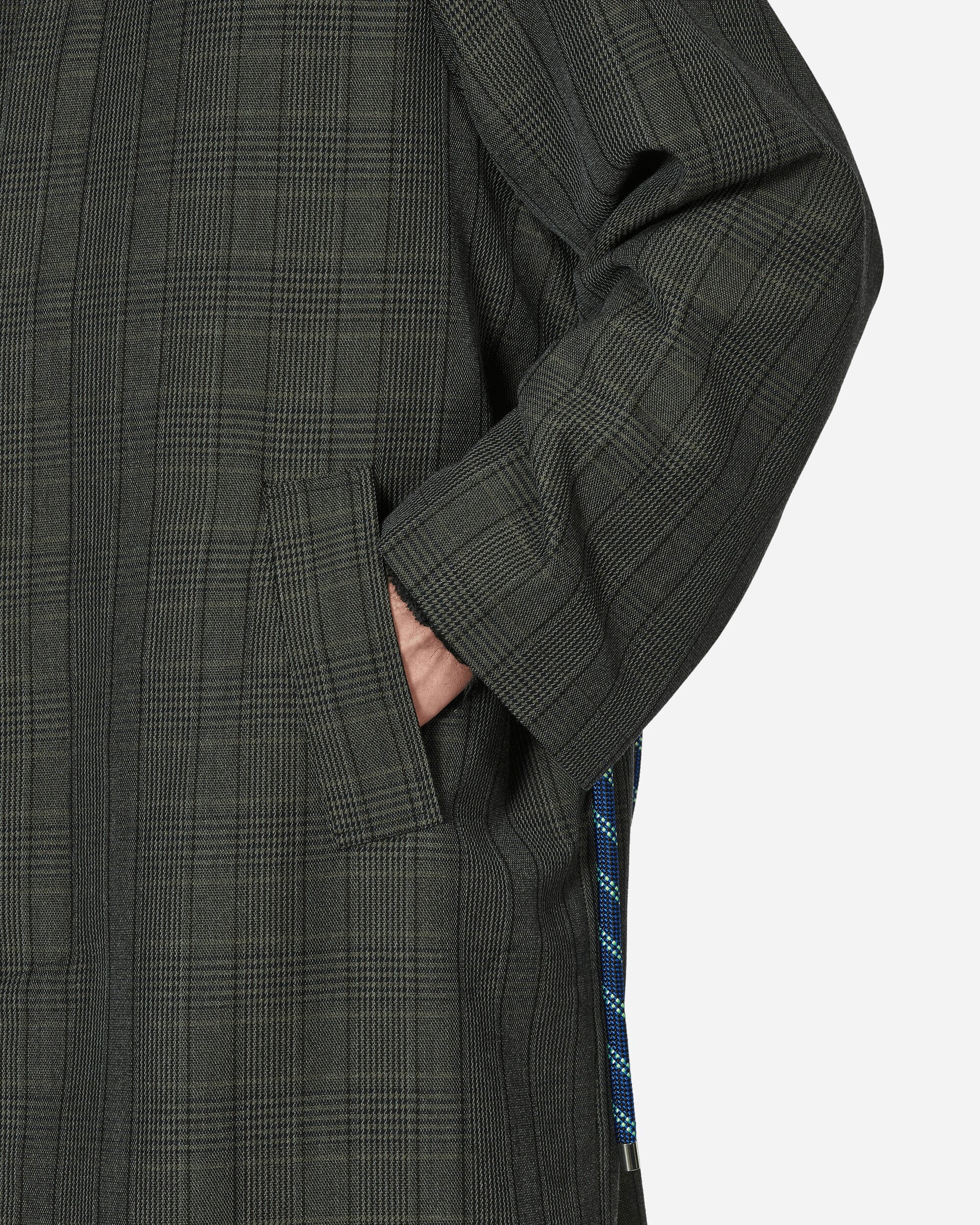 Song For The Mute Glen Check Mac Coat Charcoal