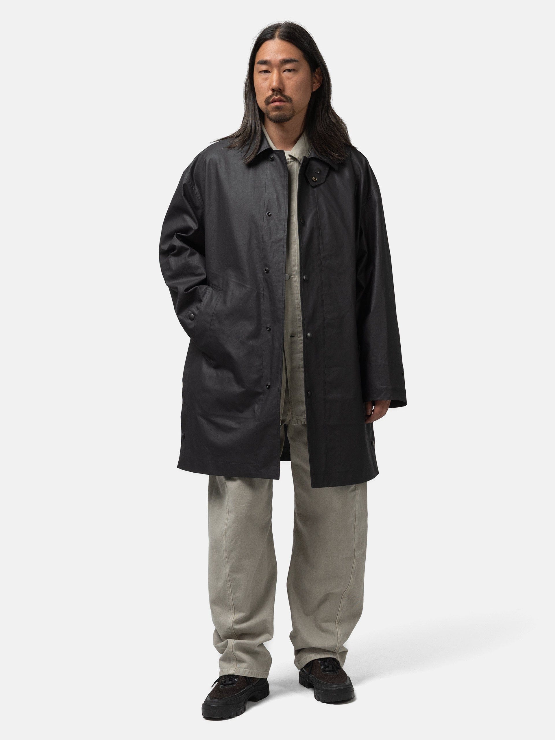 Lemaire Raincoat Slate Black