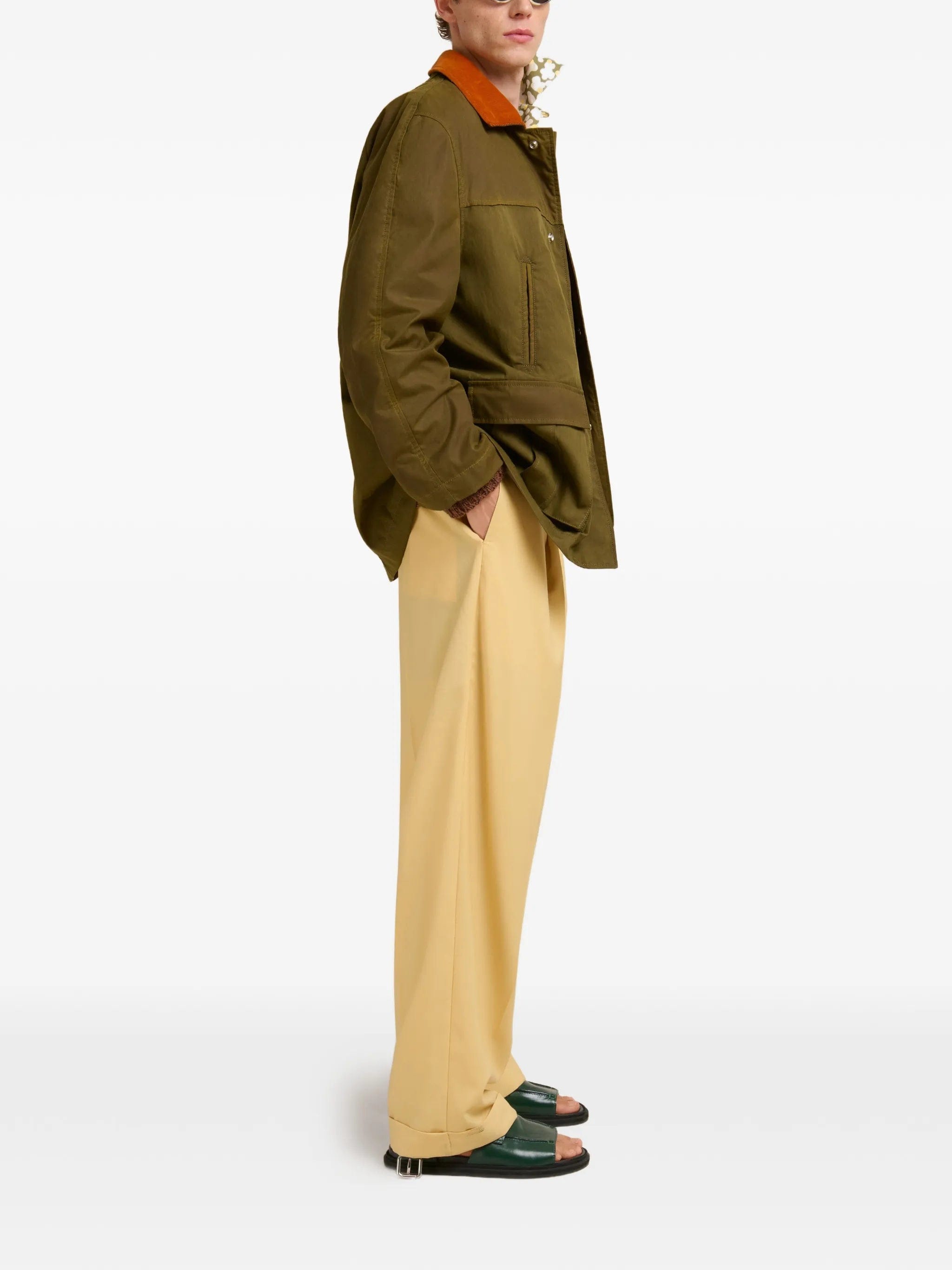 Marni high - waist pleated trousers