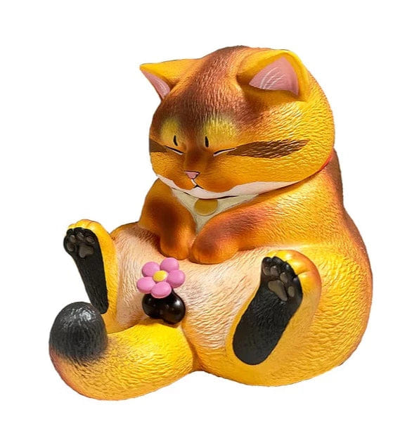 3dretro Crotch Staring Cat Vinyl Figure (Orange) by CJoy
