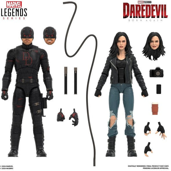 Hasbro Toys **Pre Order**Marvel Legends Daredevil Born Again Daredevil & Jessica Jones Action Figure