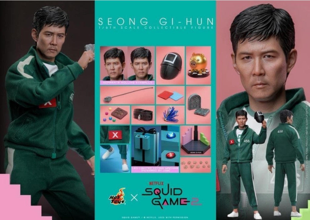 Sideshow Hot Toys 1/6 Scale Squid Game Seong Gi - Hun TMS153 Action Figure