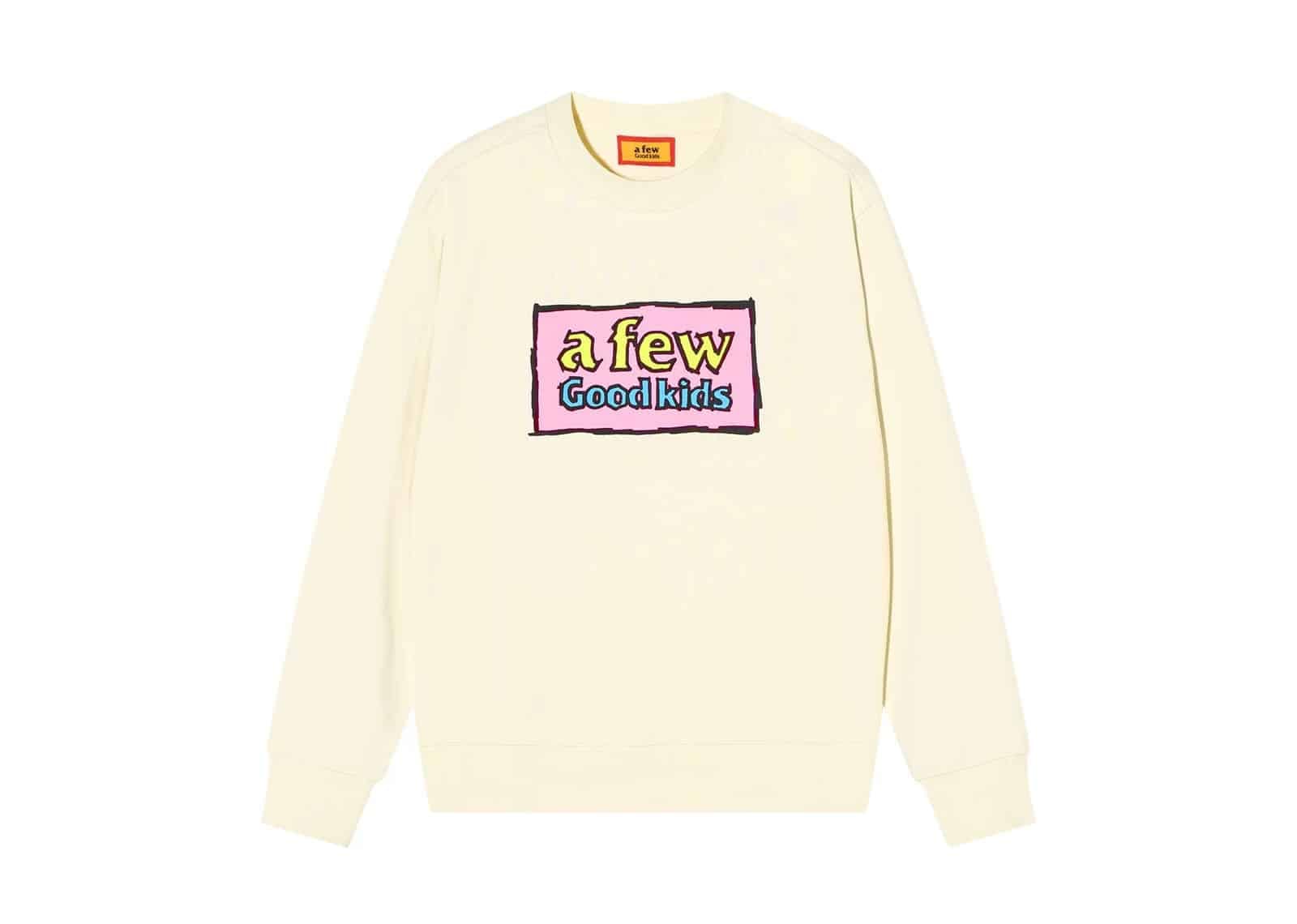 A Few Good Kids 25FW Graffiti Logo Crewneck Natural