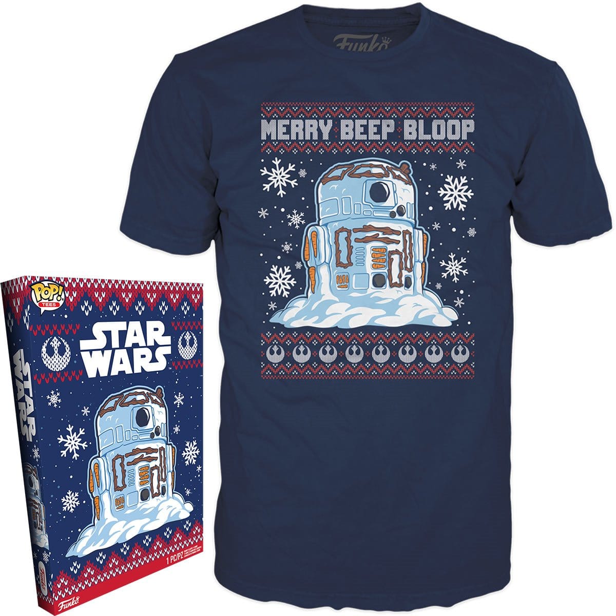 Star Wars Pop Tees: Star Wars - R2D2 Snowman