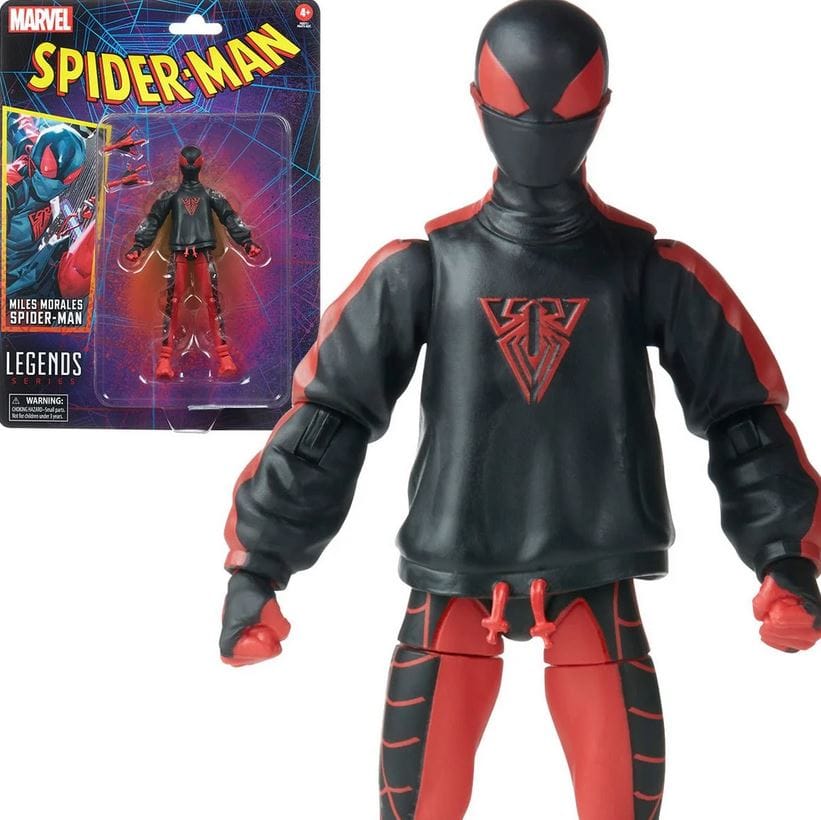 Hasbro Toys Marvel Legends Spider - Man Retro Miles Morales Action Figure