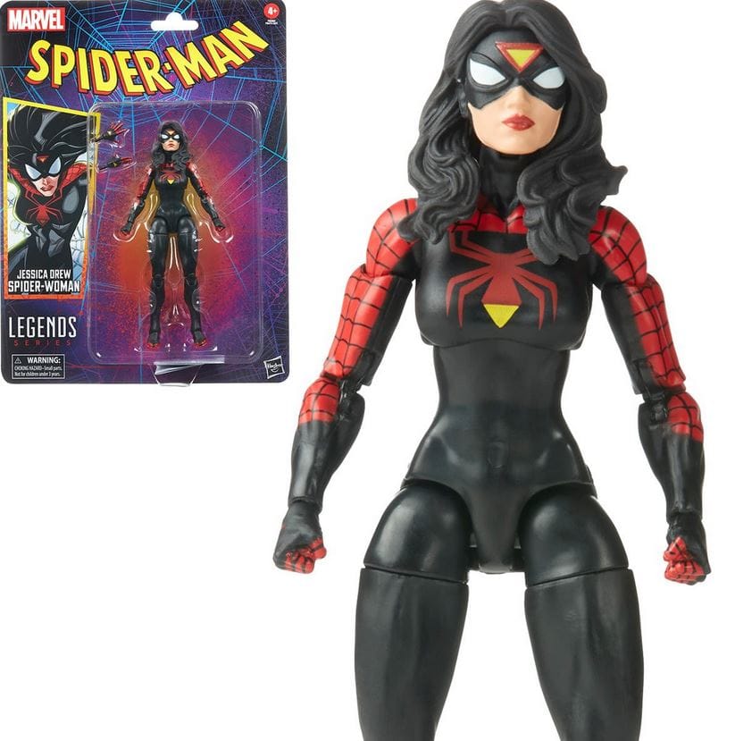 Hasbro Toys Marvel Legends Spider - Man Retro Jessica Drew Spider - Woman Action Figure