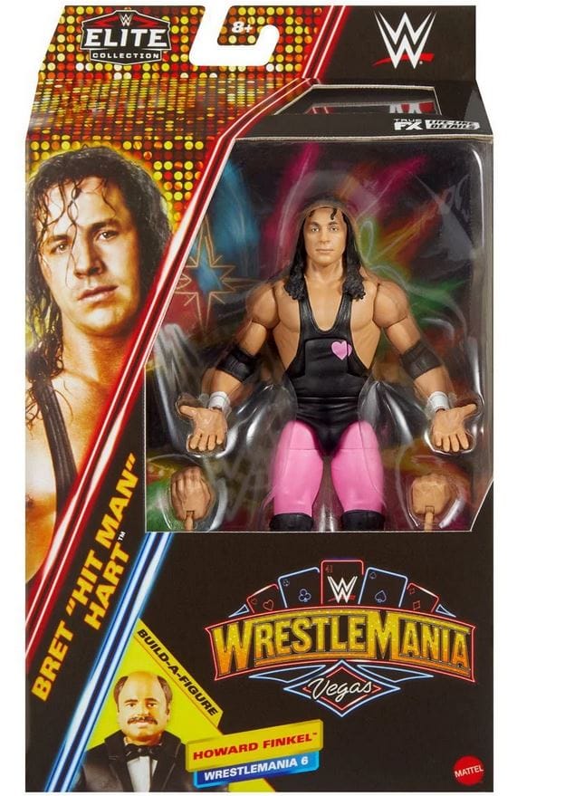 Mattel WWE Wrestlemania Elite Bret Hit Man Hart Action Figure