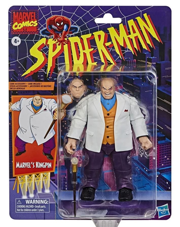 Hasbro Toys Marvel Legends Spider - Man Retro Kingpin Exclusive Action Figure
