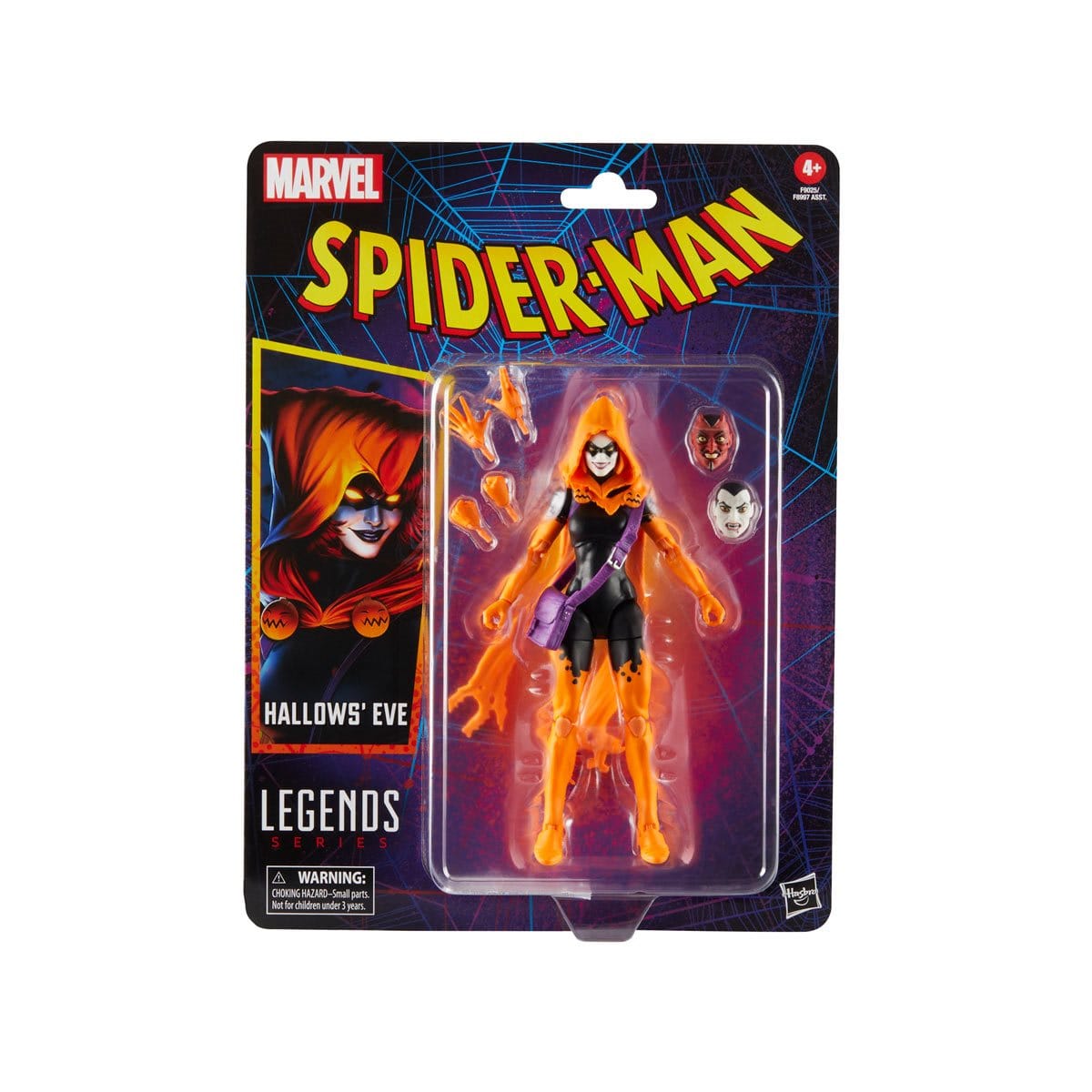 Hasbro Toys Marvel Legends Retro Comic Spider - Man Hallow's Eve Action Figure