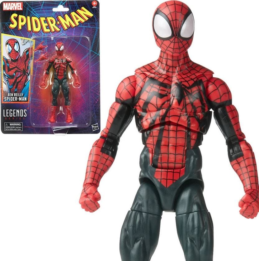 Hasbro Toys Marvel Legends Spider - Man Retro Ben Reilly Action Figure