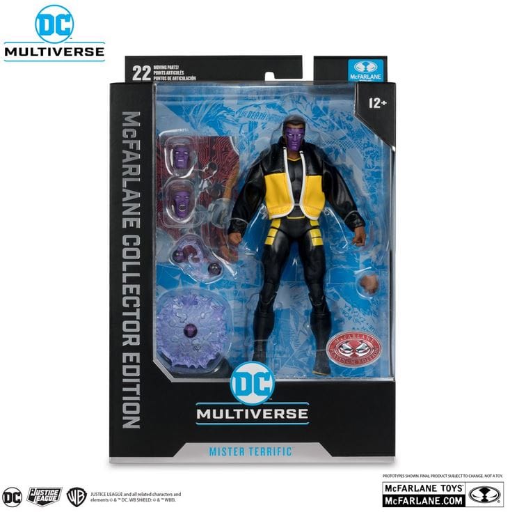 Mcfarlane Toys Collector Edition Mr. Terrific JSOA #38 Red Platinum Action Figure