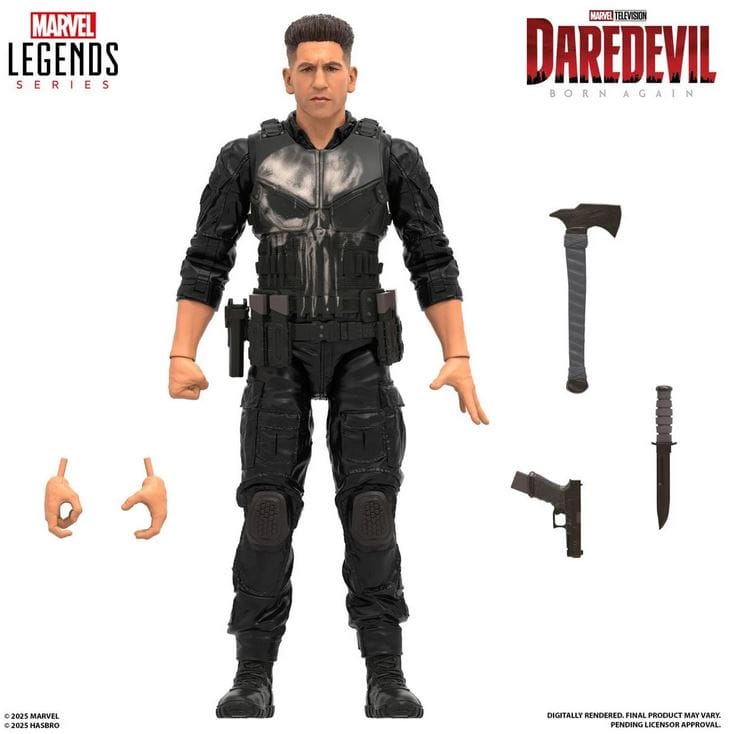 Hasbro Toys Marvel Legends Daredevil Born Again Punisher Action Figure