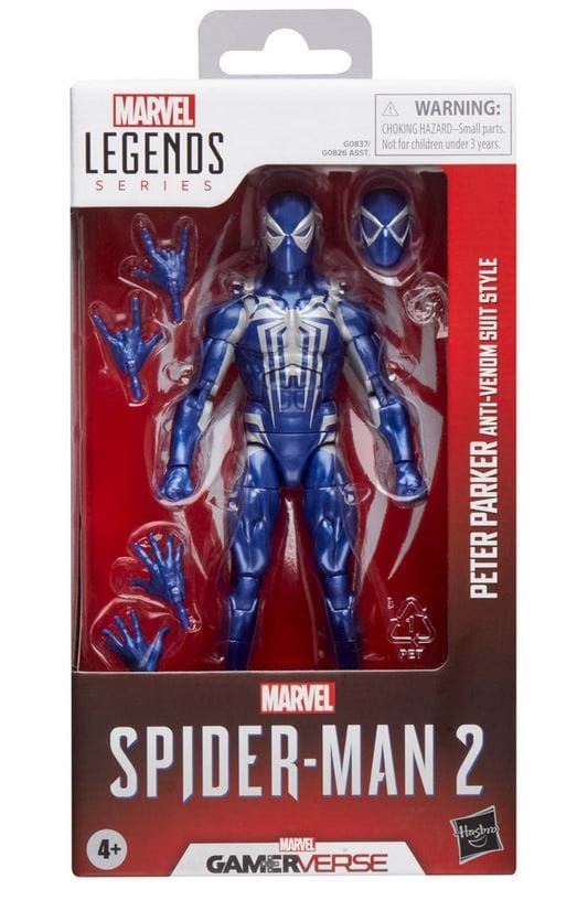 Hasbro Toys Marvel Legends Spider - Man 2 Gamerverse Peter Parker Anti - Venom Suit Style Action Figure