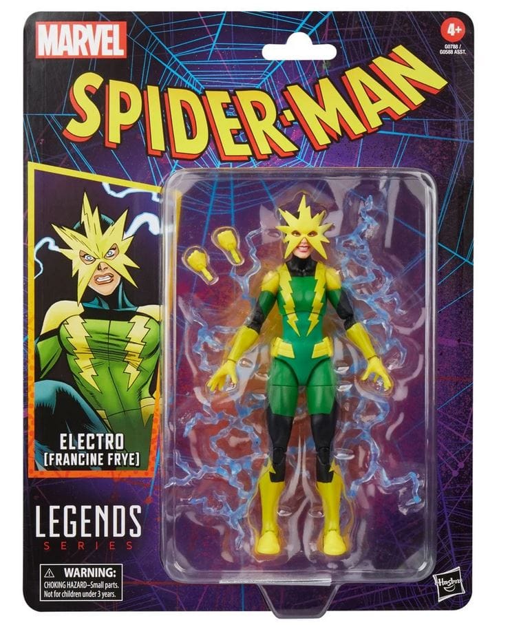 Hasbro Toys Marvel Legends Spider - Man Retro Electro (Francine Frye) Action Figure