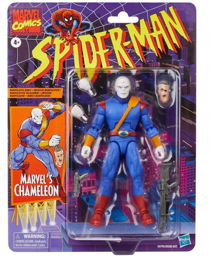 Hasbro Toys Marvel Legends Spider - Man Retro Chameleon Action Figure