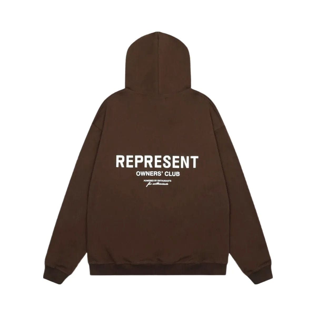Owners Club Represent Owners Club Hoodie Brown White Mens Ss22
