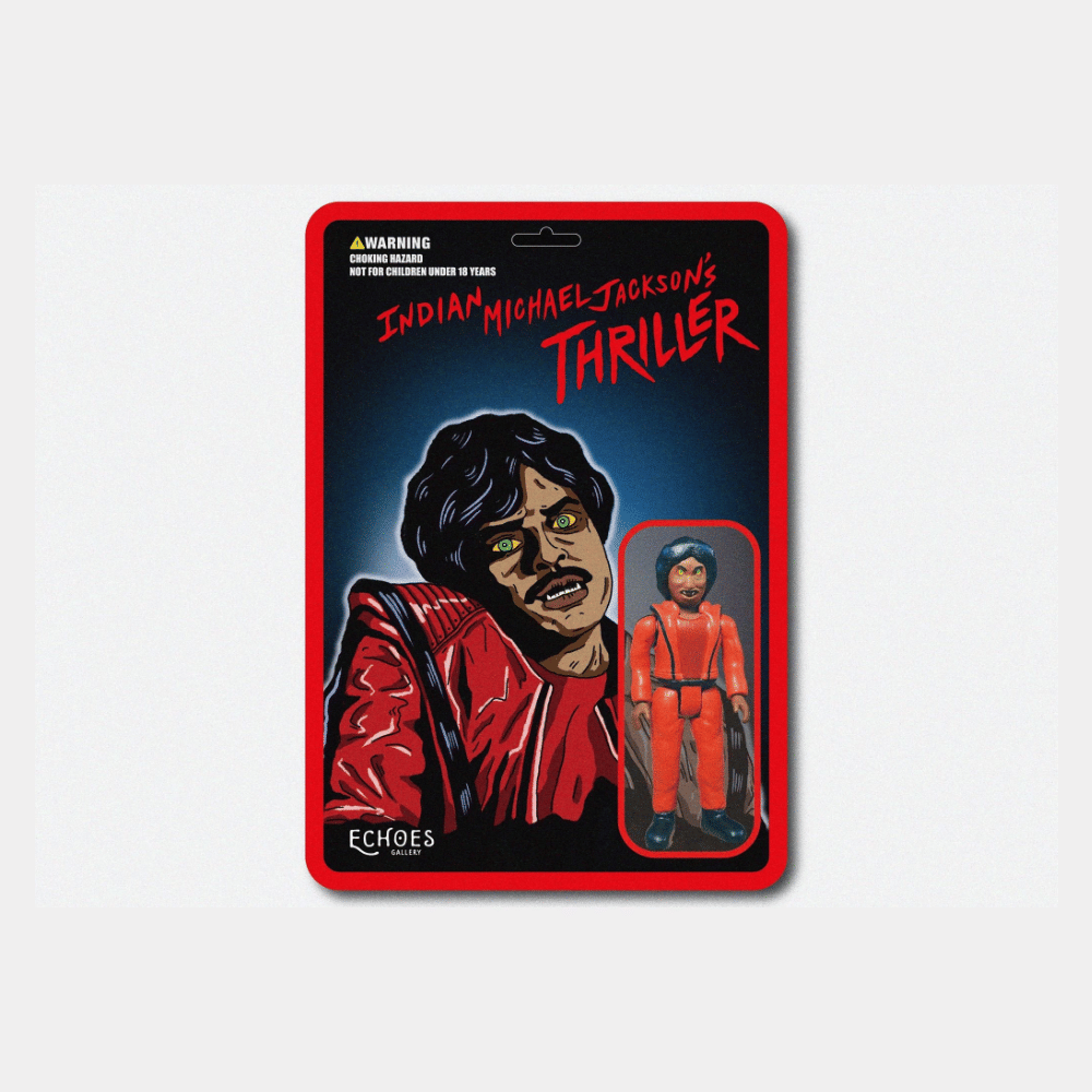 Echoes Gallery Indian Michael Jackson vintage action figure 印度麥可吊卡玩具