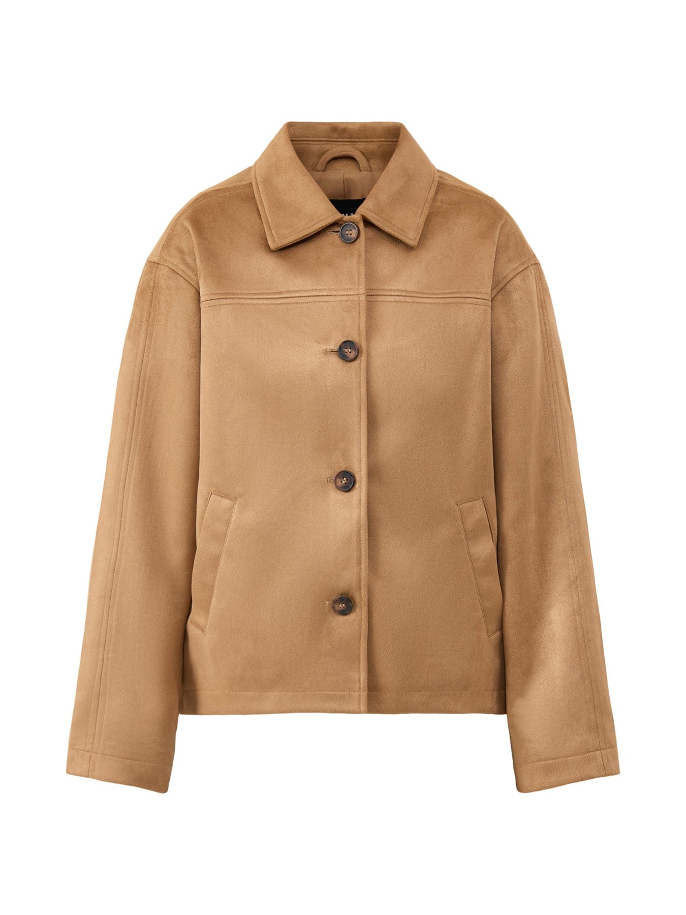 ONLY Carolina Faux Suede Jacket Brown