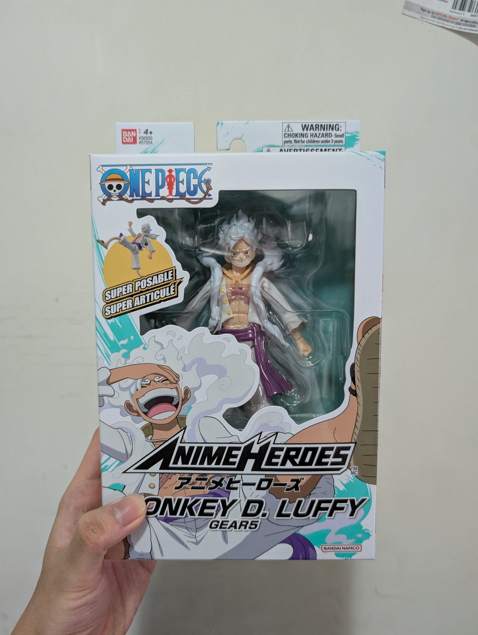 Kaisopops One Piece Luffy Gear 5 Anime Heroes Action Figure