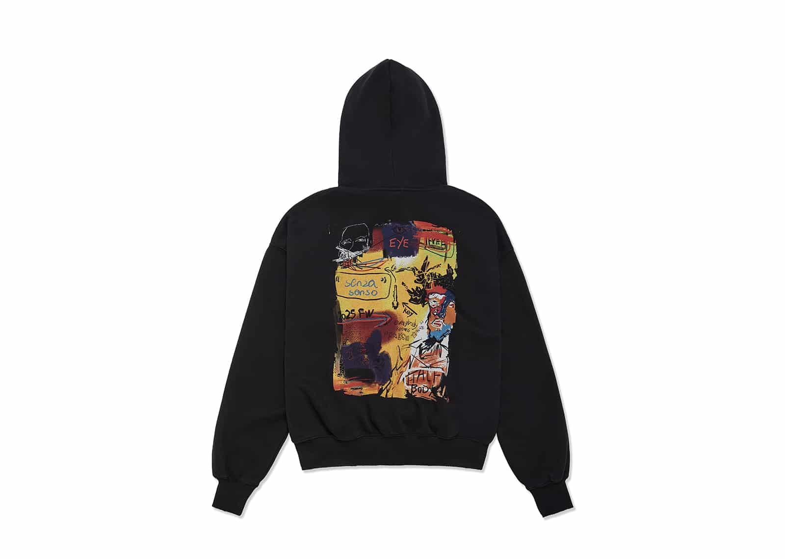 Isaidno Untitled Painting Hoodie Black