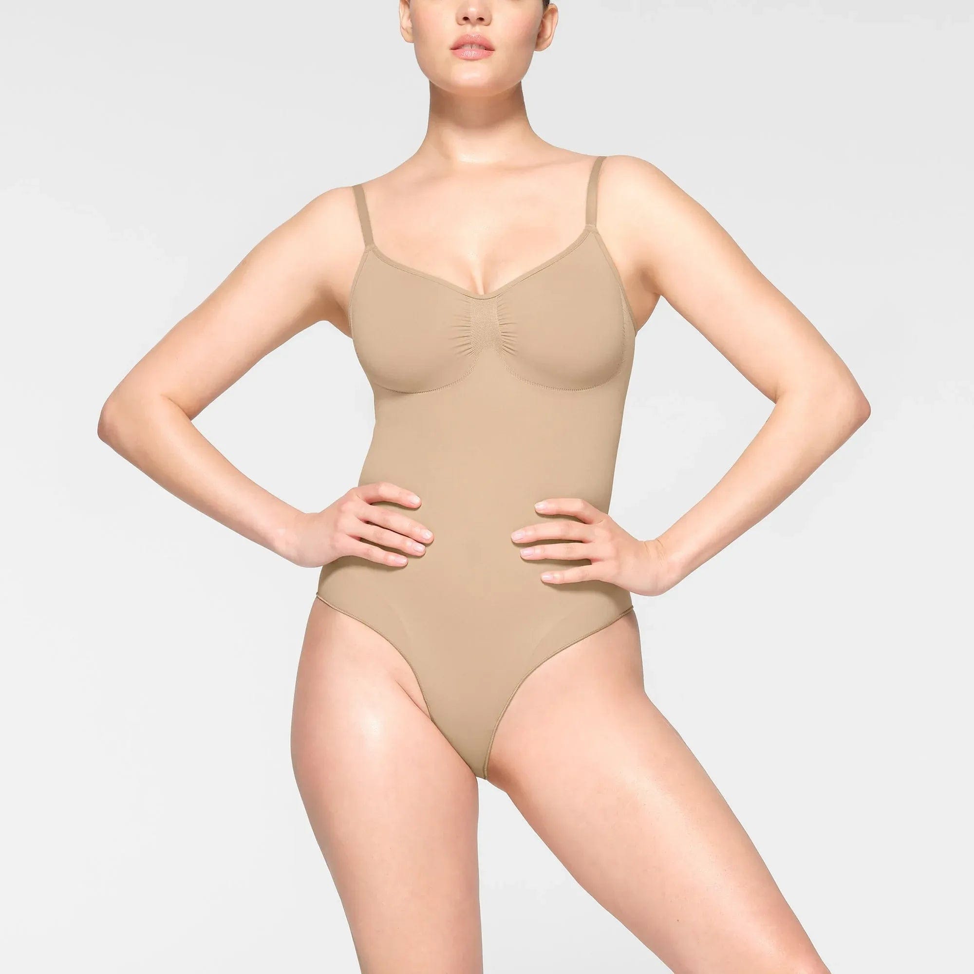 SEAMLESS SCULPT Skims Seamless Sculpt Brief Bodysuit Clay