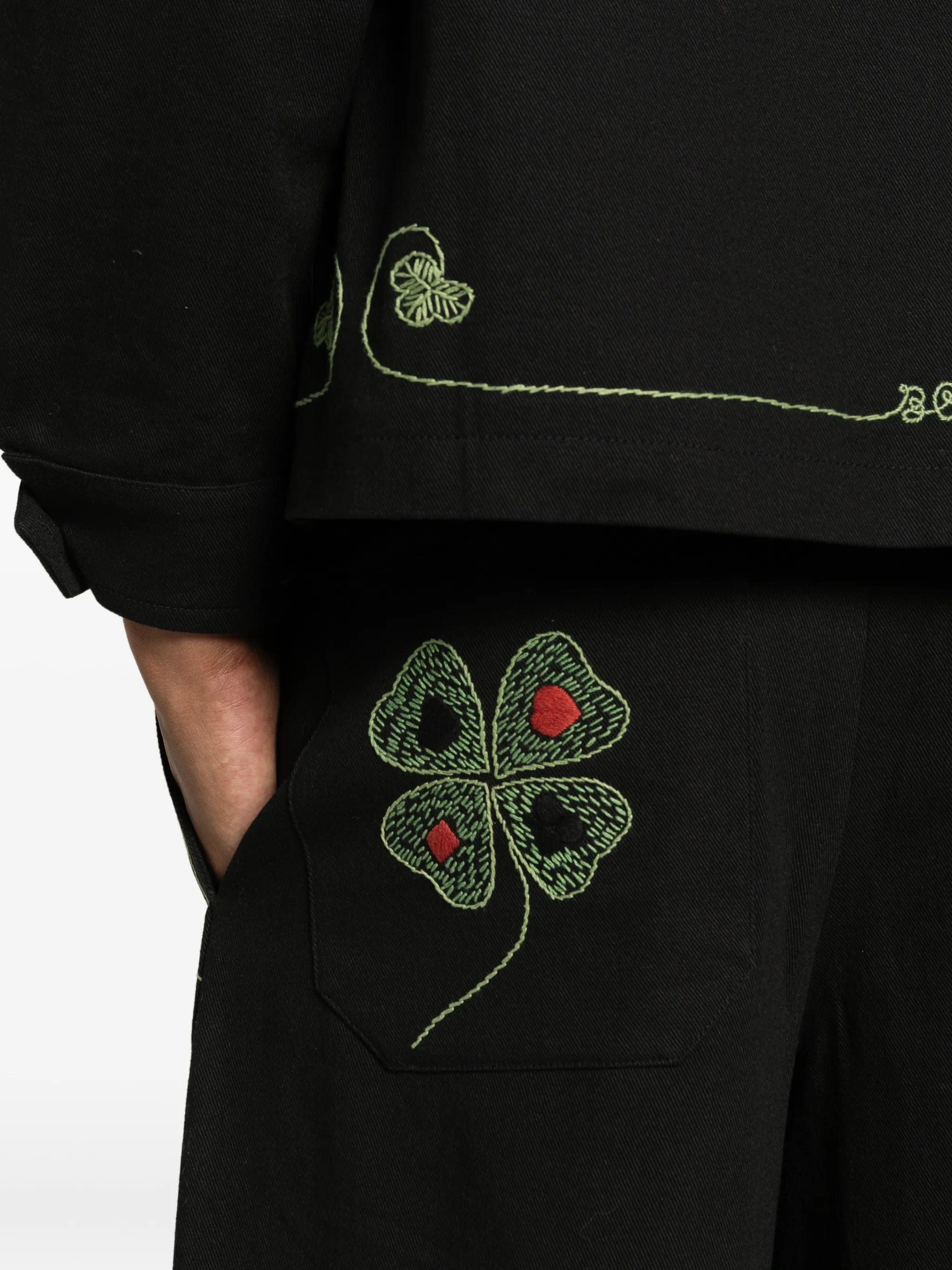 BODE Lucky Draw embroidered trousers
