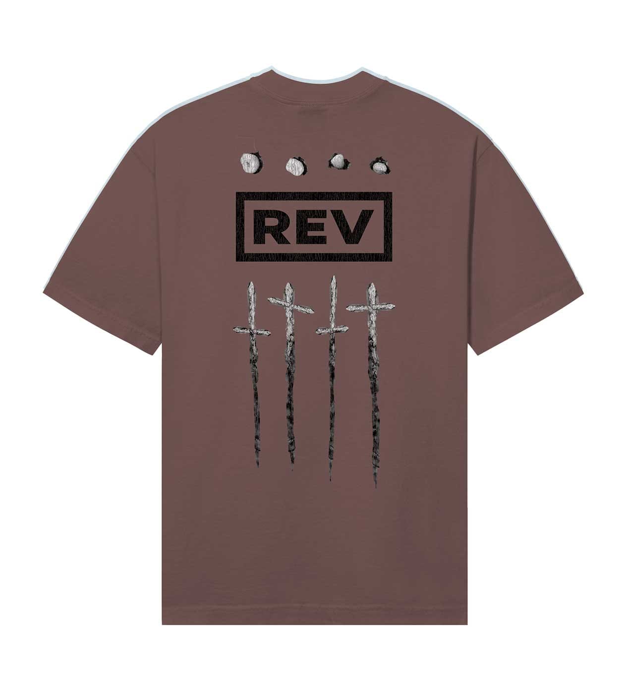 Revenge Closer To God T-Shirt Chocolate Brown