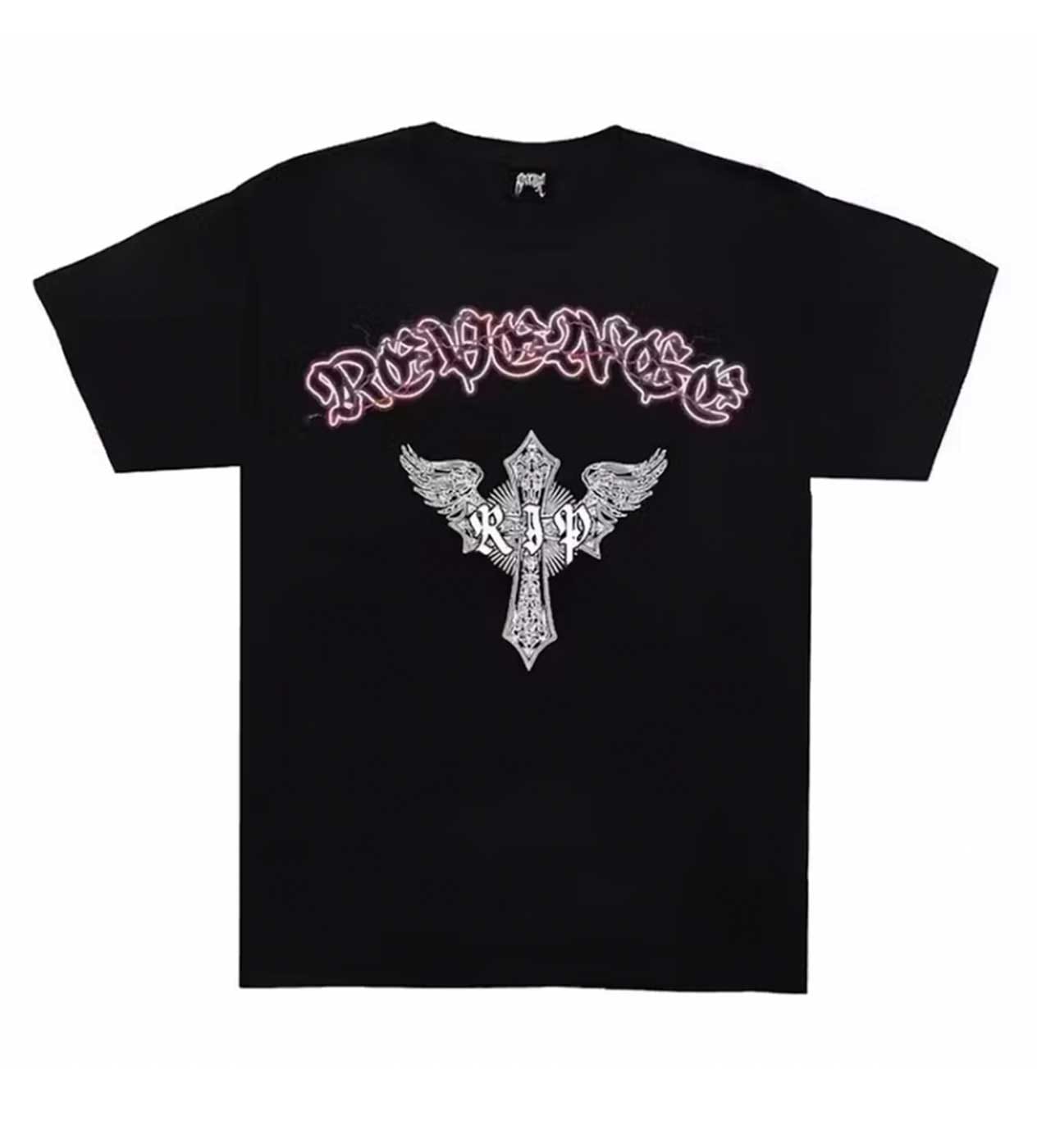 Revenge Skeleton Angel T-Shirt Black